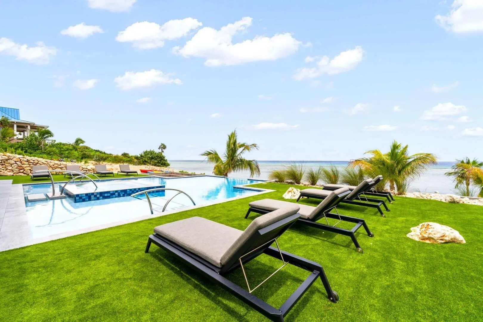 Daire Bella Rocca - Luxurious Ocean Estate With Private Pool, Heated Spa, & Designer Interiors Gun Bay Cayman Adaları